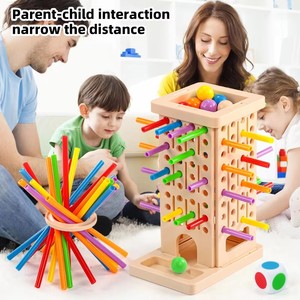 Gioco di Equilibrio in Legno <span class=keywords><strong>per</strong></span> <span class=keywords><strong>Bambini</strong></span>, Gioco Educativo Interattivo Genitore-Figlio, Gioco da Tavolo Sensoriale <span class=keywords><strong>per</strong></span> <span class=keywords><strong>Bambini</strong></span> 4-6 <span class=keywords><strong>Anni</strong></span> - Product Image 4