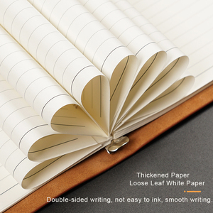 Cá nhân retro chính hãng da thật A5 A6 du lịch rời lá Tạp Chí tái sử dụng Nhật Ký Viết Máy tính xách tay - Product Image 6