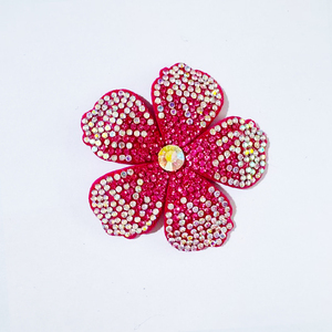 Wholesale 3D Rhinestone Flower <strong>Patches</strong> with <strong>Sew</strong> <strong>on</strong> Beads Applique for DIY Wedding Dresses Shoes Bags Garment Accessories - Product Image 6