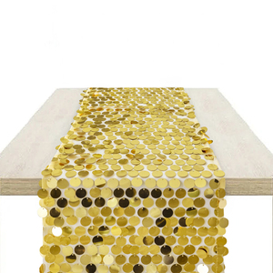 Camino de Mesa de Lentejuelas Grande de 30*275cm y 18mm para Decoración de Mesa de Boda o Fiesta - Product Image 6