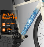 Vélo électrique de route Scott Urban Commuter léger 700C 36V à charge rapide 25 km/h en aluminium, livraison rapide