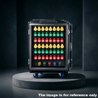 Caja de distribución de energía industrial de 48 vías y 16A con entrada de 400A y medidores de voltaje dual, caja de distribución de energía para escenarios.