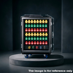 48-Way 16A Industrial Power Distribution Box with 400A Input & Dual Voltage Meters Stage power distribution box - Product Image 3
