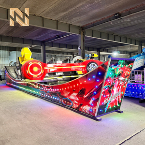 Manège Voiture Volante <span class=keywords><strong>8</strong></span> places 6KW style course avec éclairage <span class=keywords><strong>LED</strong></span>, Attraction pour Parc d'attractions, Parc à thème, Fête foraine, Foire à l'attraction, à vendre - Product Image 2