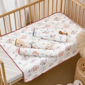 Colchoneta para bebé con capa de aire, 80x100 cm, impermeable, suave, de algodón puro, para bebés y niños pequeños - Product Image 1