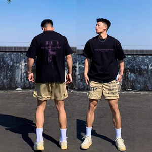 <span class=keywords><strong>T</strong></span>-shirt da uomo 100% cotone a maniche corte, sportiva, con stampa di lettere, vestibilità ampia, nuova, di alta gamma, pesante, divertente e di tendenza per gli amanti - 35 anni di esperienza personalizzata - Product Image 1