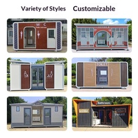 Toilettes mobiles en acier écologiques, sanitaires publics portables, toilettes extérieures, salles de douche pour zones touristiques, designs personnalisables