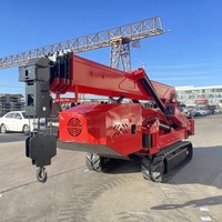 Grue araignée électrique/diesel Sipaite 10 tonnes avec système hydraulique, commande à distance, hauteur de levage 21 m et portée 19 m