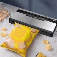 2024 Mini cuisine à domicile en acier inoxydable alimentaire scellant sous vide Machine d'emballage 60Kpa poisson alimentaire stockage sous vide scellant Machine