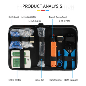 Customized Wholesale Network Tool Kits Hand Tools <strong>Crimping</strong> <strong>Set</strong> - Product Image 4