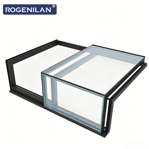 <span class=keywords><strong>Lucernari</strong></span> Elettrici in Alluminio a Forma di L su Misura Rogenilan, Finestre da Tetto con Doppio Vetro Temperato <span class=keywords><strong>per</strong></span> Case - Product Image 5