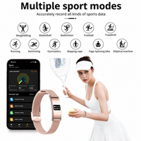 Bracelet intelligent ultra-fin avec écran, moniteur d'activité physique, moniteur de sommeil, étanche, bracelet de santé sportif pour hommes et femmes