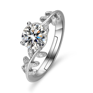 <span class=keywords><strong>Anello</strong></span> in Acciaio Inossidabile con <span class=keywords><strong>Diamante</strong></span> Scintillante, <span class=keywords><strong>Anello</strong></span> Aperto Regolabile con Zircone Simulato da <span class=keywords><strong>1</strong></span> <span class=keywords><strong>Carato</strong></span>, Gioiello da Matrimonio - Product Image 5