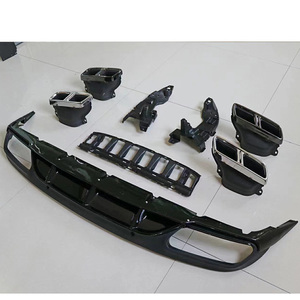 ปลายท่อไอเสียคุณภาพสูง C205 Coupe รุ่นดัดแปลง C63 ED Style แบบสี่ท่อ สำหรับรถยนต์ C Class W205 ปี 2015-2020 - Product Image 4