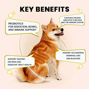 Integratori Nutrizionali per Animali Domestici Facili da Assorbire, Probiotici in Compresse Masticabili Morbide per Cani, Compresse Masticabili per Animali Domestici per un'Immunità Forte - Product Image 4