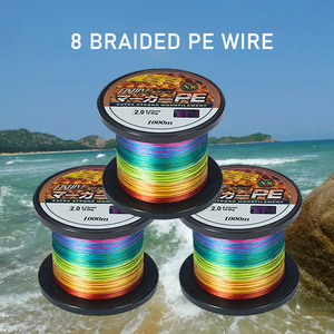 1000m 100% <span class=keywords><strong>PE</strong></span> 10m filo da pesca intrecciato colorato linea da pesca monofilamento serie 8-lavello punta galleggiante - Product Image 2
