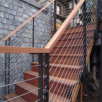 Garde-corps en câble d'acier inoxydable, balustrade antirouille pour intérieur et extérieur, escalier, balcon, villa, garde-corps en câble, main courante sur mesure