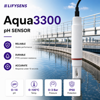 Sensor de pH Portátil Aqua3300 014 con Membrana de Vidrio HA Resistente a Ácidos, Carcasa de PTFE, BNC