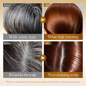 SADOER Shampoo Colorante per <span class=keywords><strong>Capelli</strong></span> Castano con Olio di Argan 4-in-1, Copertura Rapida dei <span class=keywords><strong>Capelli</strong></span> <span class=keywords><strong>Grigi</strong></span>, Confezione Singola 25ml/10pz - Product Image 4
