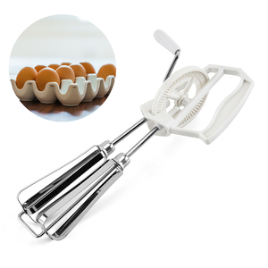 Fouet manuel rotatif en acier inoxydable pour cuisine, idéal pour mélanger, battre et remuer (vente en gros) - Product Image 3