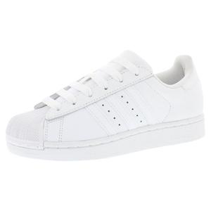 Chaussures Adidas Superstar II pour femmes, baskets de style basketball en cuir blanc - Product Image 5