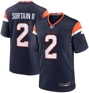 2526 Nouveaux maillots de football américain de la saison, uniformes des Denver Broncos # 2 Patrick # 10 chemises courtes à coutures apparentes Nix, vente en gros Chine - Product Image 2