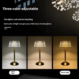 Lámpara de Mesa LED Moderna, Flexible y Novedosa, de Metal, con <span class=keywords><strong>3</strong></span> Tonos de Iluminación, Batería Recargable por USB, Control Táctil, Ajustable, Estilo Nórdico de Lujo - Product Image 3