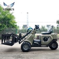 NIMBUS CE EPA Approved Skid Steer Loader untuk Operasi Pertanian, Kebun, dan Rumah Kaca, Mini Skid Steer Loader Serbaguna