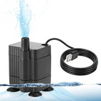 Pompe à eau submersible à faible bruit USB DC, petite pompe à eau à faible tension, pompe de circulation pour aquarium, pompe de filtration