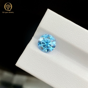 Diamantes de Color Azul al por Mayor, Corte Redondo, Claridad VVS VS, HPHT CVD, Diamantes Cultivados en Laboratorio de Color Azul Intenso Vívido - Product Image 1