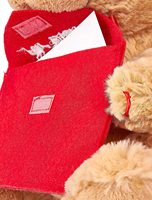 Ours en peluche Saint-Valentin avec enveloppe cœur – Cadeau romantique pour petite amie, idéal pour une déclaration d'amour