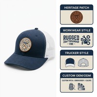 Casquette de camionneur vintage Pioneer Supply Co, patch circulaire brodé, toile durable, respirante, vêtements de travail, extérieur, homme, femme