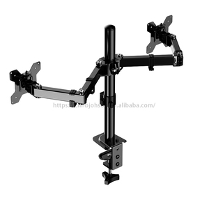 Wholesale Custom Logo Adjustable Screen <strong>Computer</strong> Dual Monitor Arm Mount Stand Riser Vesa <strong>Bracket</strong> Spcc Articulating Monitor Mount - Product Image 5