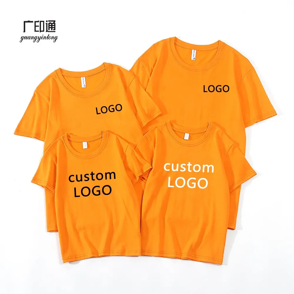 Simple t shirts high quality pure cotton multi colors all sizes company logo printing shirts great color fastness machine wash