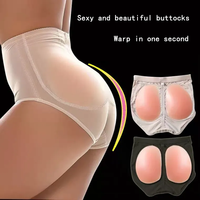 Braguitas Acolchadas con Relleno de Silicona para Realzar y Dar Volumen a los Glúteos, con Bordado 3D Sexy