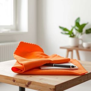 Tela Ignífuga Antiestática XK-CVC362 Naranja 220g 150cm de Ancho Tejido Liso para Uso Industrial Otoño Invierno Teñido - Product Image 3