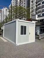 Maison conteneur modulaire préfabriquée de 20 pieds, compacte, avec cuisine et salle de bain, démontable et pliable, pour logement résidentiel