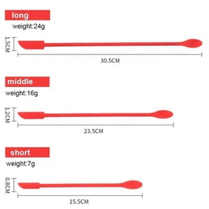 Espátula de silicona antiadherente creativa para maquillaje y belleza, juego de 3 piezas, espátula pequeña para cocina, raspador de tarros, utensilios de cocina, raspador para repostería - Product Image 6