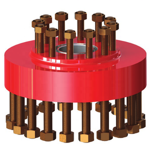 Equipo de perforación de gas y petróleo de cabeza de pozo API carrete <span class=keywords><strong>DSAF</strong></span> de carburo de acero 7-1/16 "5000*7-1/16" 3000 brida adaptadora tachonada Doble - Product Image 2
