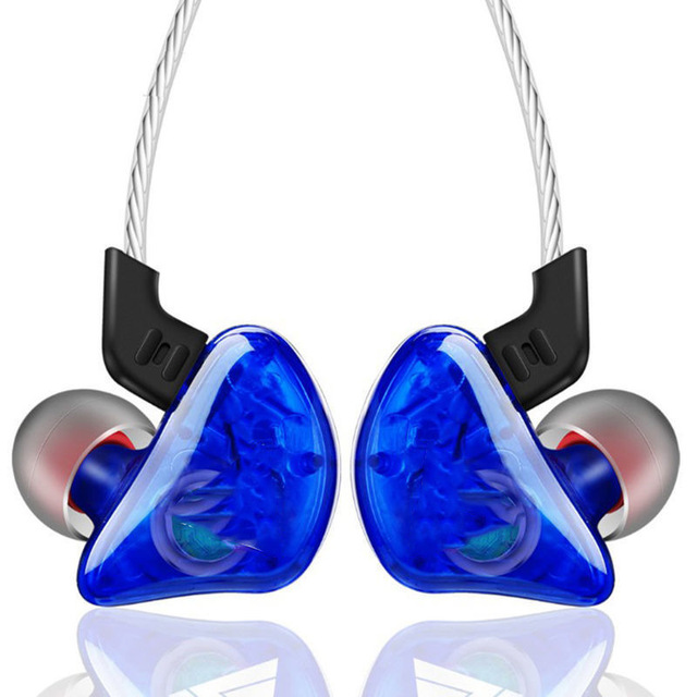 Dynamic Sports In-ear Earphones In-line Metal Noise-cancelling Wire-controlled Earbuds Wired Game Music Headphones