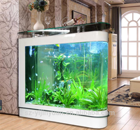 Table basse aquarium en verre acrylique transparent grand format, écologique, avec taille personnalisable