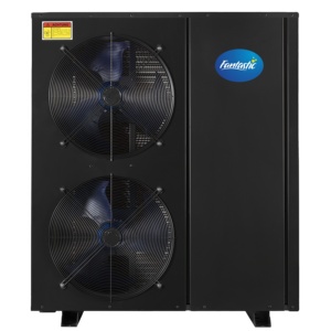 Pompe à chaleur monobloc air-eau à double ventilateur vertical gris mat R290 Full Inverter ERP A+++ avec contrôle à distance par application mobile pour extérieur - Product Image 3