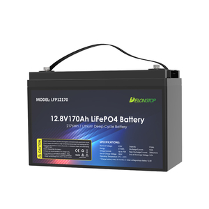 DELONGTOP Nouvelle Arrivée Batterie Lithium-Ion Rechargeable 12.8V 170AH pour Chauffage 12V, Alimentation Sans Coupure (UPS) et Stockage d'Énergie Solaire LFP12170 Del - Product Image 1