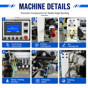Machine à chantourner automatique avancée et stable à 5 fonctions <span class=keywords><strong>pour</strong></span> MDF et bois massif – Solution d'atelier <span class=keywords><strong>pour</strong></span> armoires - Product Image 5
