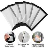 Sac de rangement pour leurres en PVC de haute qualité Lion Source Manufacturer avec fermeture auto-agrippante, pochette de protection pour leurres de pêche pour casiers de bateau