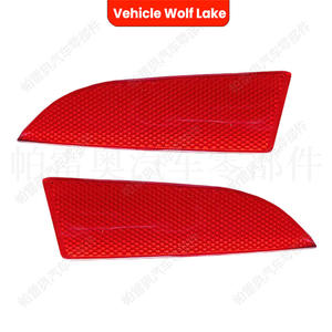 Réflecteur de pare-chocs arrière pour véhicule Wolf Lake, pour BMW X3 E83 2007-2011, forme de ménisque, rouge, côté gauche et droit - Product Image 4