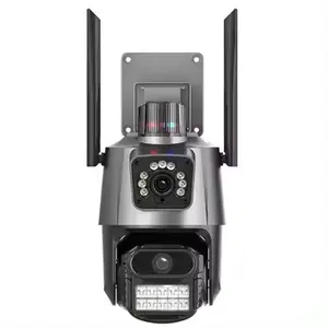 Ночное видение 9MP 4K 3 объектив 8X Гибридный зум домашняя беспроводная Wi-Fi Сеть PTZ IP-камера iCSee наружная Wi-Fi охранная Камера видеонаблюдения