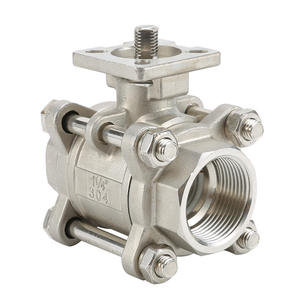 Vanne à boisseau sphérique à plateforme haute en acier inoxydable 304 GQ11F-16P, trois pièces, filetage manuel, vapeur industrielle, filetage interne - Product Image 5