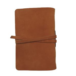 Carnet de notes artisanal en cuir véritable vintage marron personnalisé, relié rustique, avec papier blanc pour hommes et femmes - Product Image 3