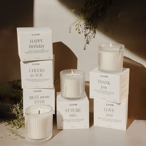 LANJO Handmade Christmas Home Decoration <b>Long</b> Lasting Design Scented <b>Candles</b> Private Label Valentine's Aromatherapy Glass Bottle - Product Image 3